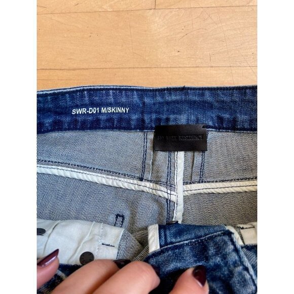 Six week Residency BNWOT skinny jeans sz 30 button fly vintage indigo - Picture 5 of 7